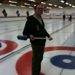 Novice Curler Me at the Granite Curling Club