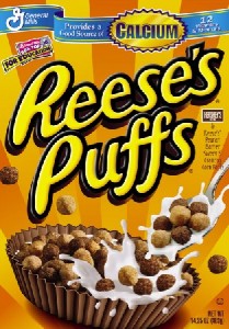 Reese's Puffs Cereal box